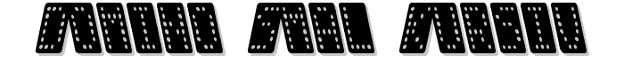 Domino smal kursiv font